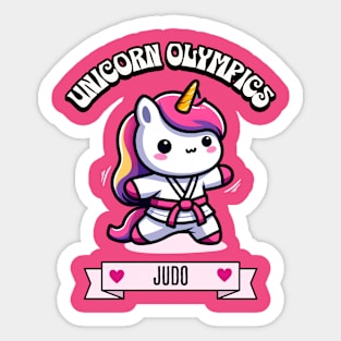 Judo Unicorn Olympics🥋🦄 - Ippon Cuteness! Sticker